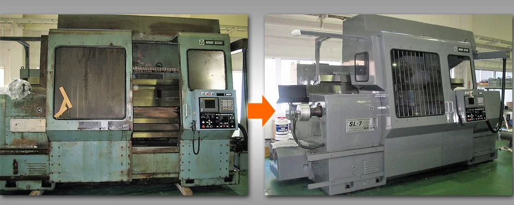 CNC lathe before and after full overhaul: appearance renewal and accuracy restoration