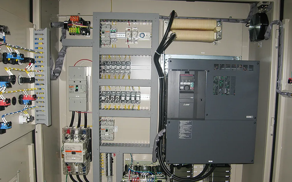 PLC and electrical control system retrofit on-site photo