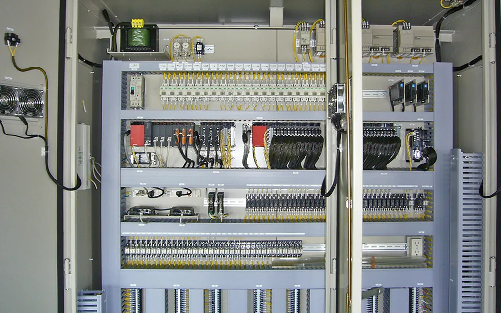 PLC and electrical control system retrofit on-site photo